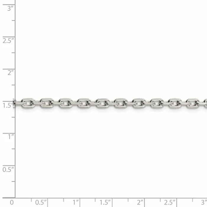 WB Choice Jewelry Sterling Silver 395mm Beveled Oval Cable ChainWBCQCA12022 Rings WB Choice Jewelry Sterling Silver 395mm Beveled Oval Cable ChainWBCQCA12022 Rings