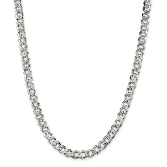 WB Choice Jewelry Sterling Silver 75mm Pav Curb ChainWBCQCF20020 Rings