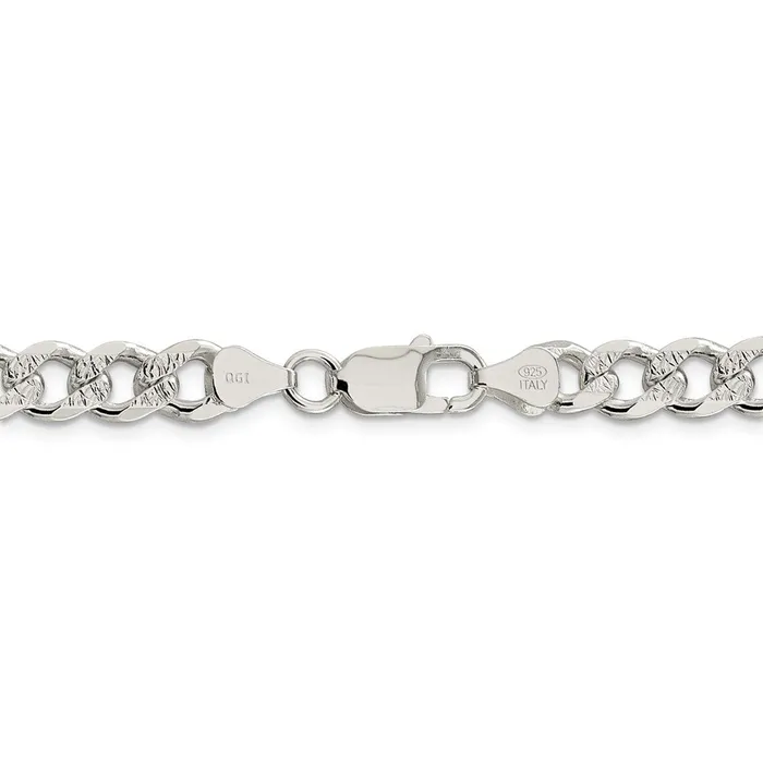 WB Choice Jewelry Sterling Silver 75mm Pav Curb ChainWBCQCF20020 Rings WB Choice Jewelry Sterling Silver 75mm Pav Curb ChainWBCQCF20020 Rings