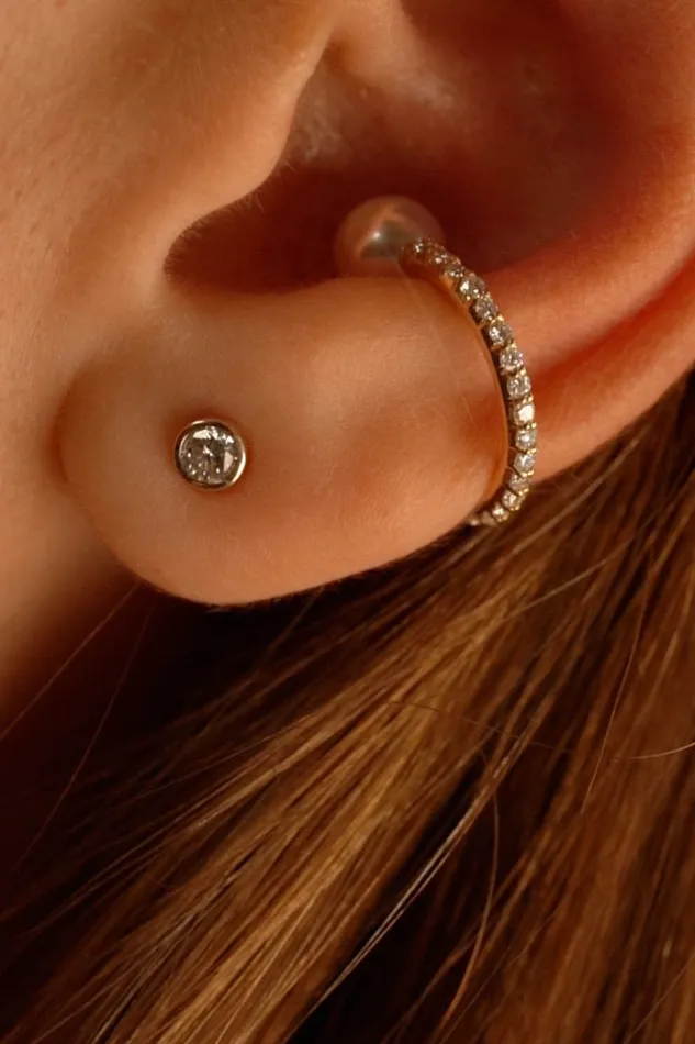 01ct Bezel Diamond Stud PRMAL Earrings 01ct Bezel Diamond Stud PRMAL Earrings