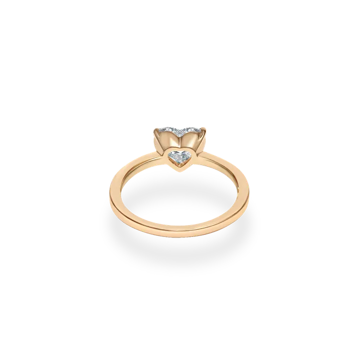 1ct Heart Diamond Plain Ring PRMAL Rings 1ct Heart Diamond Plain Ring PRMAL Rings