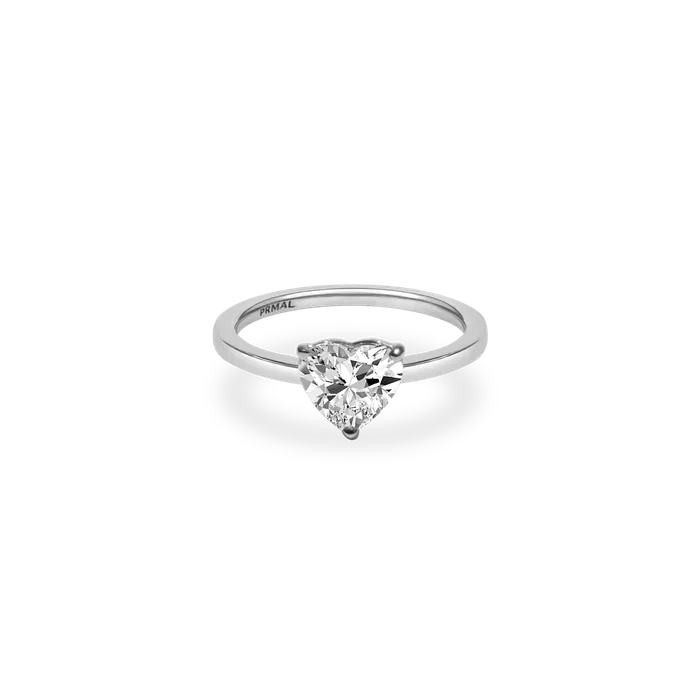 1ct Heart Diamond Plain Ring PRMAL Rings 1ct Heart Diamond Plain Ring PRMAL Rings