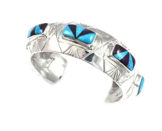 Ben Nighthorse Bracelets Inlaid RugFlying Doves Bracelet