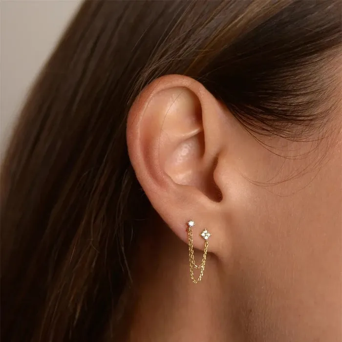 Dangles Earrings Eden Chain Earrings