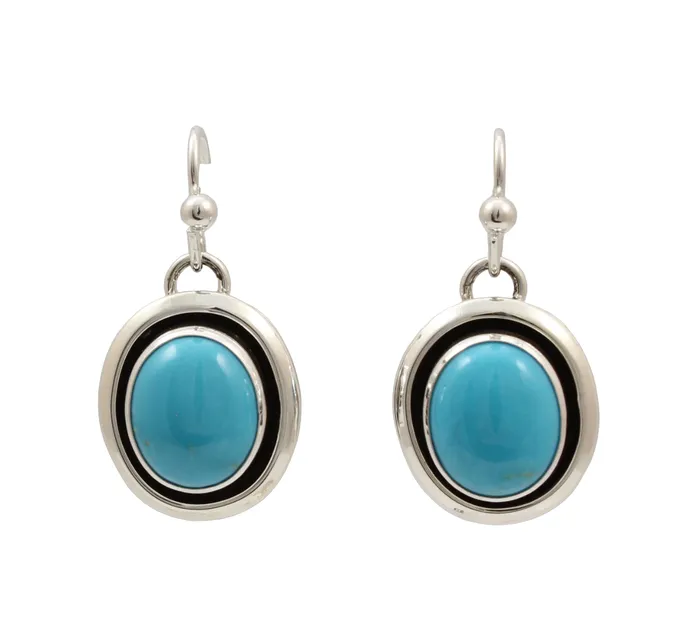Kingman Shadowbox Drop Earrings Artie Yellowhorse Earrings