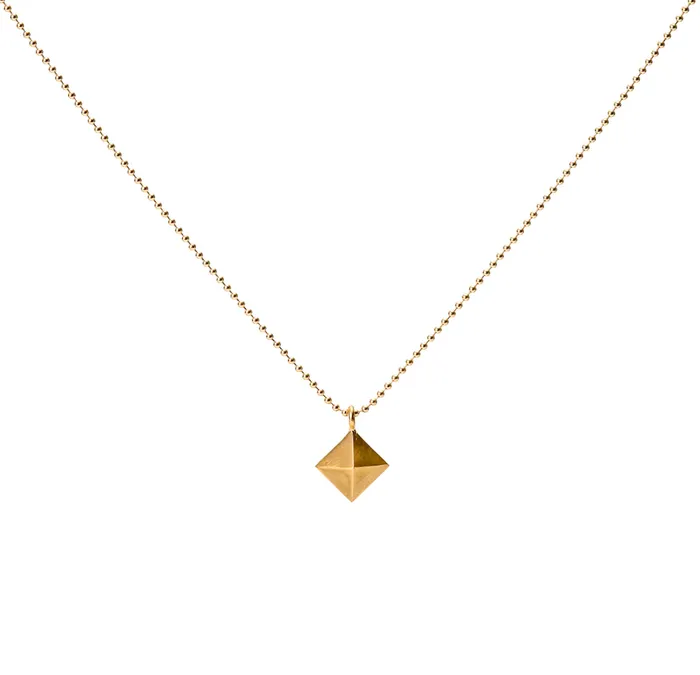 Maria Samora PreStyled Sets 18K Gold Pyramid Pendant