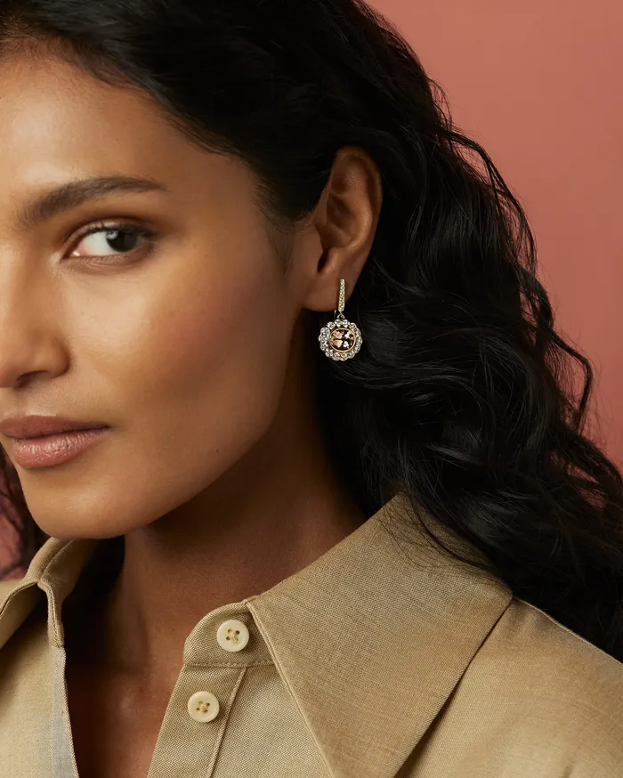 Marlo Laz Earrings Alexandra Earrings Emerald