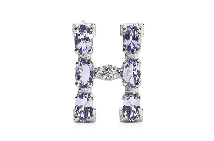 Necklaces Albert Hern Cufflinks Letter H Initial 18kt Gold
