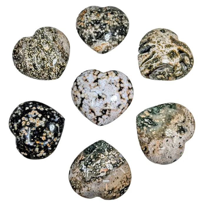 Necklaces Bliss Crystals Ocean Jasper 15 17 Heart LV4822