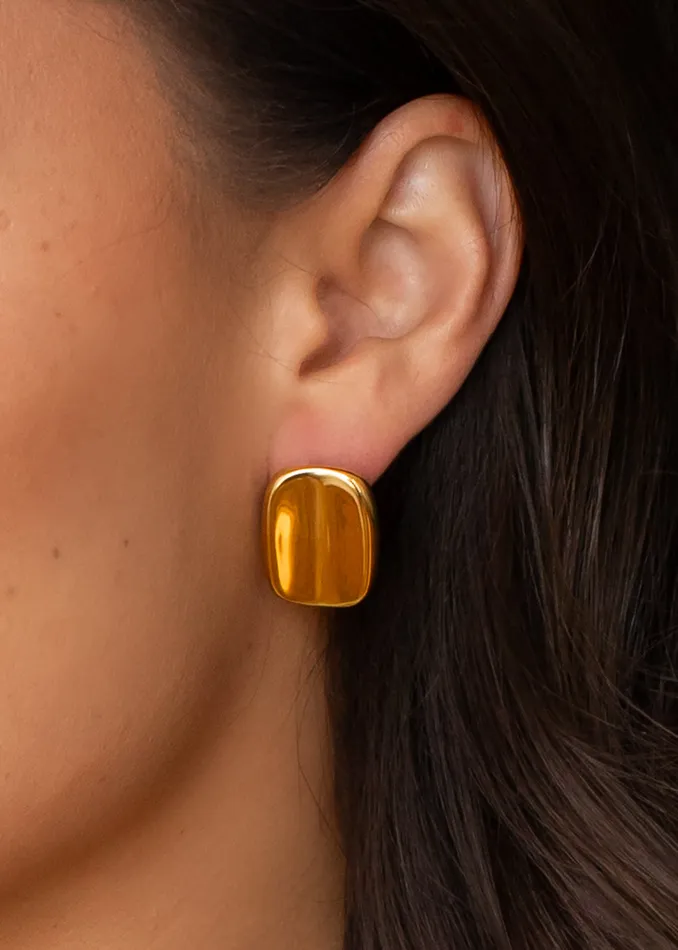 panacheaccessories Luxe Gold Rectangle Earrings Earrings panacheaccessories Luxe Gold Rectangle Earrings Earrings