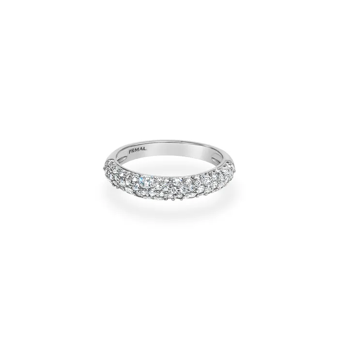 PRMAL Rings Mixture Pave Dome Ring PRMAL Rings Mixture Pave Dome Ring