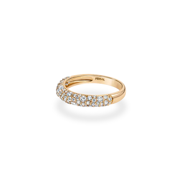 PRMAL Rings Mixture Pave Dome Ring PRMAL Rings Mixture Pave Dome Ring