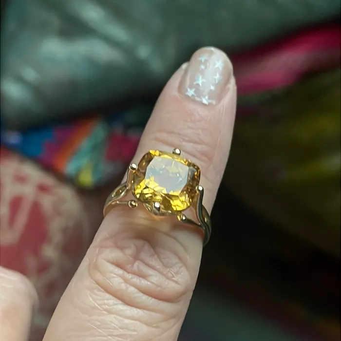 Rings Vintage Paris Jewelry Citrine Ring 10k Gold Vintage Rings Vintage Paris Jewelry Citrine Ring 10k Gold Vintage