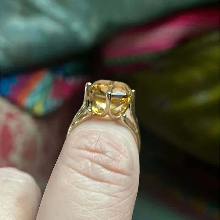 Rings Vintage Paris Jewelry Citrine Ring 10k Gold Vintage Rings Vintage Paris Jewelry Citrine Ring 10k Gold Vintage