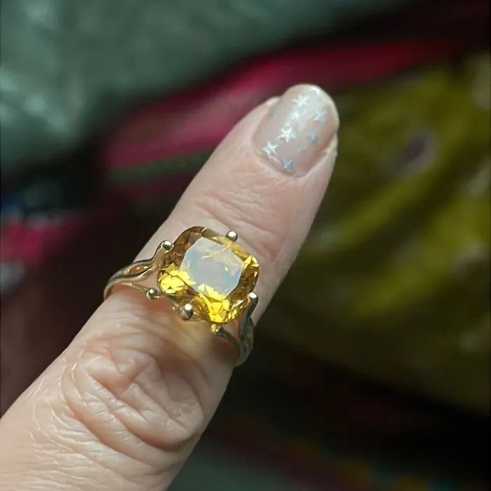 Rings Vintage Paris Jewelry Citrine Ring 10k Gold Vintage Rings Vintage Paris Jewelry Citrine Ring 10k Gold Vintage