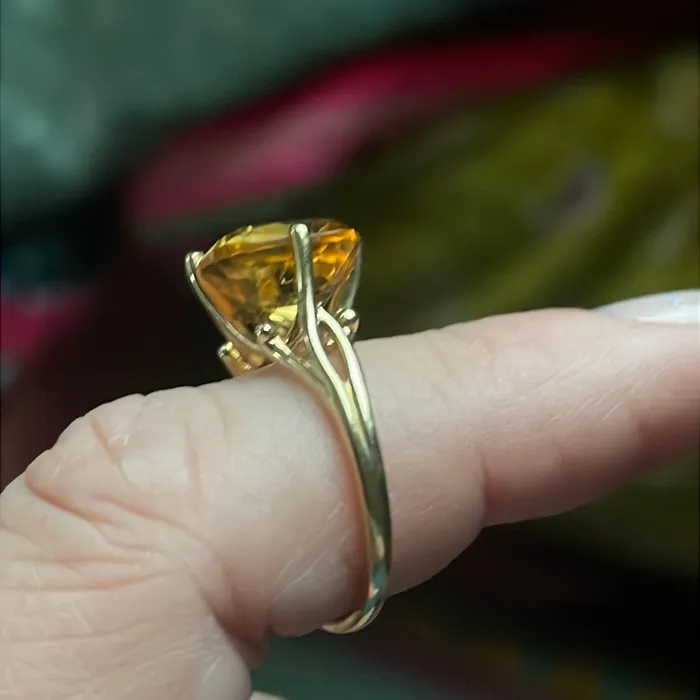 Rings Vintage Paris Jewelry Citrine Ring 10k Gold Vintage Rings Vintage Paris Jewelry Citrine Ring 10k Gold Vintage