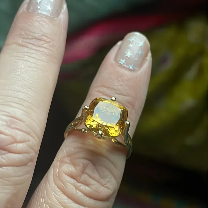 Rings Vintage Paris Jewelry Citrine Ring 10k Gold Vintage Rings Vintage Paris Jewelry Citrine Ring 10k Gold Vintage