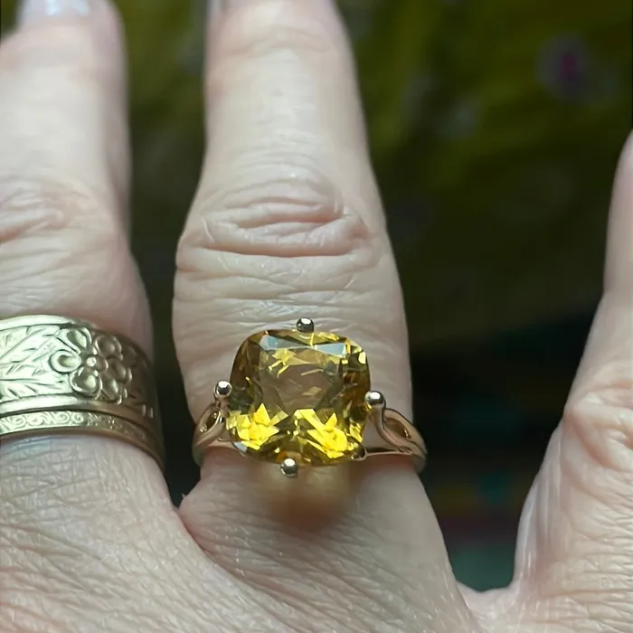 Rings Vintage Paris Jewelry Citrine Ring 10k Gold Vintage Rings Vintage Paris Jewelry Citrine Ring 10k Gold Vintage