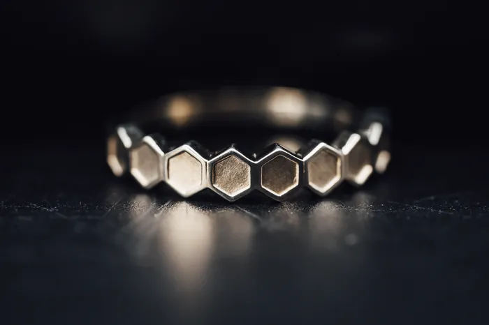 Sterling Silver Hexagon Ring Stuller Rings