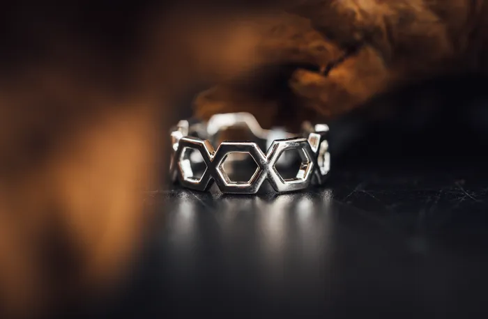 Sterling Silver Hexagon Ring Stuller Rings