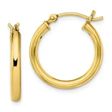 Sterling Silver Yellow Gold Plated Hoop Earrings Quality Gold Earrings