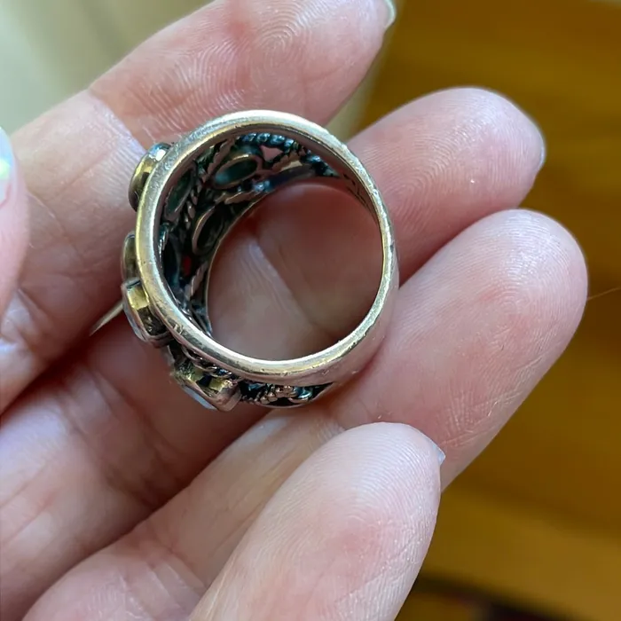 Vintage Paris Jewelry Rings Moonstone Ring Sterling Silver Vintage Vintage Paris Jewelry Rings Moonstone Ring Sterling Silver Vintage