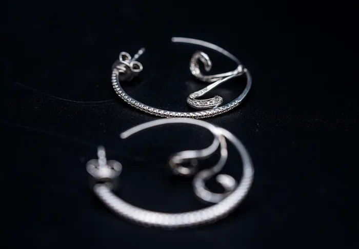 Wilkerson Earrings 18k White Gold Diamond Hoop Earrings