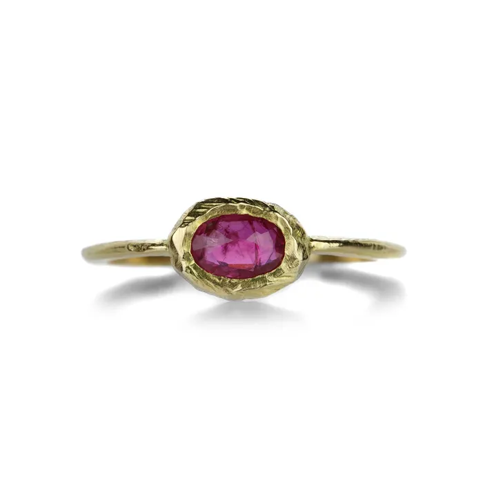 18k Oval Ruby Ring Page Sargisson Rings