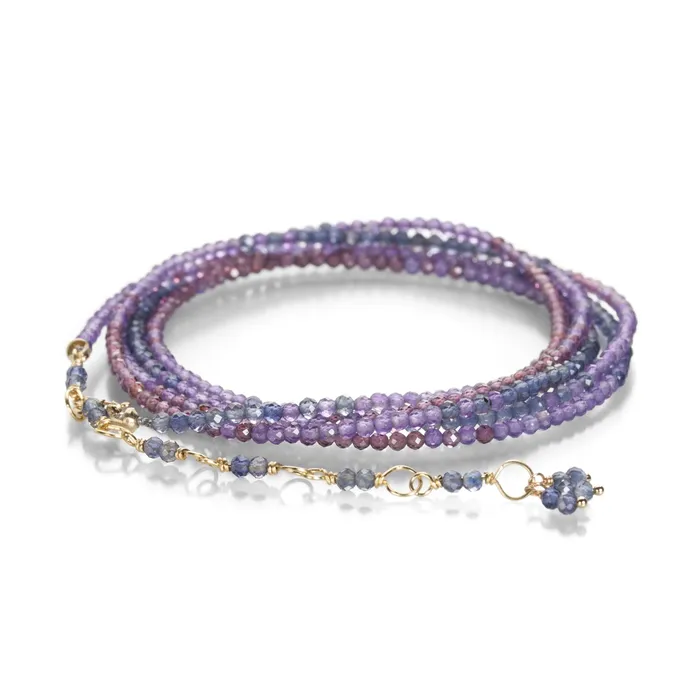 Anne Sportun Purple Ombre Bead Wrap Bracelet Bracelets
