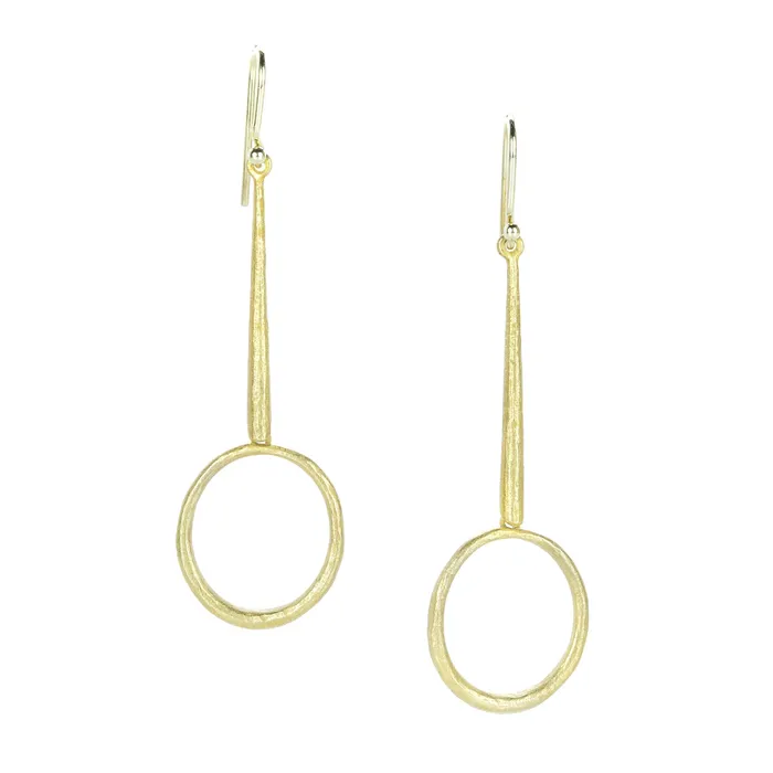 Azade Oval Drop Earrings John Iversen Earrings