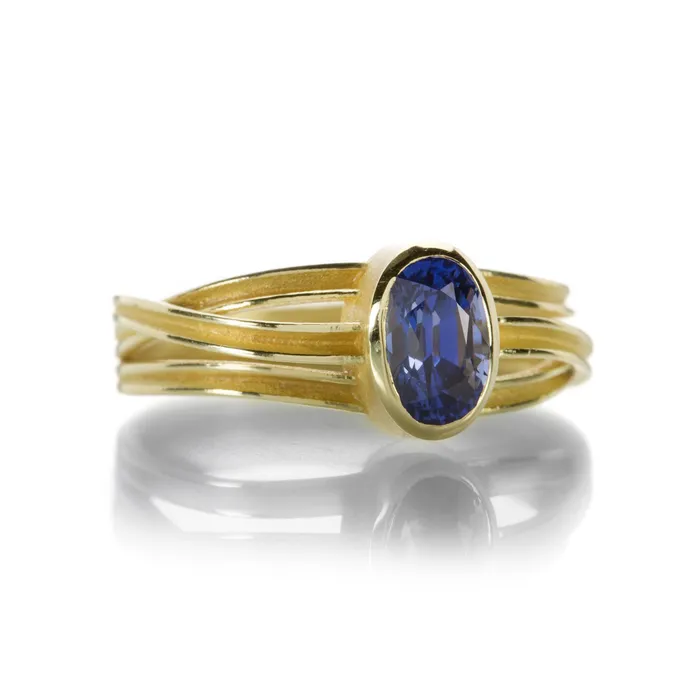 Barbara Heinrich Rings Sapphire Triple Ribbon Ring
