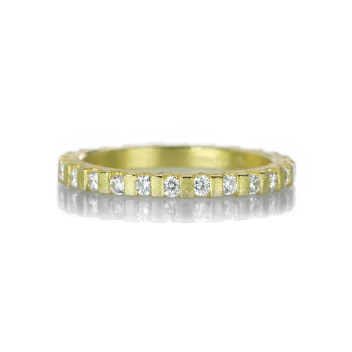 Barbara Heinrich Rings Yellow Gold Diamond Gear Band