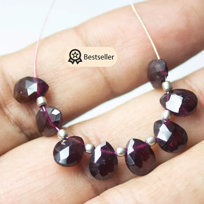 Beads Supplies USA Earrings 68mm Natural Red Garnet Faceted Pear Drop Briolette Beads Garnet Beads Beads Supplies USA Earrings 68mm Natural Red Garnet Faceted Pear Drop Briolette Beads Garnet Beads