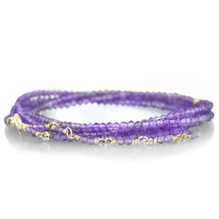Bracelets Anne Sportun Amethyst Bead Wrap Bracelet 34