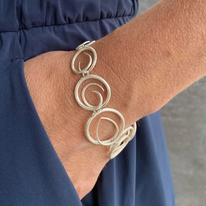 Bracelets John Iversen Silver Swirl Bracelet Bracelets John Iversen Silver Swirl Bracelet