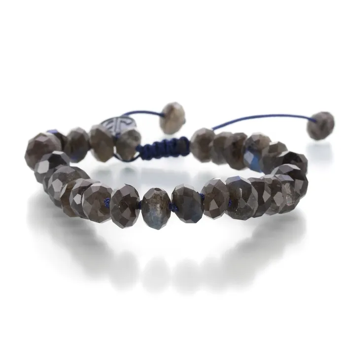 Bracelets Joseph Brooks 8mm Faceted Black Labradorite Bracelet