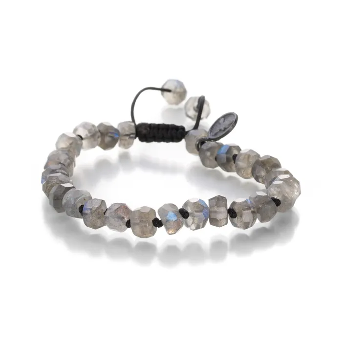 Bracelets Joseph Brooks 8mm Faceted Labradorite Bead Bracelet