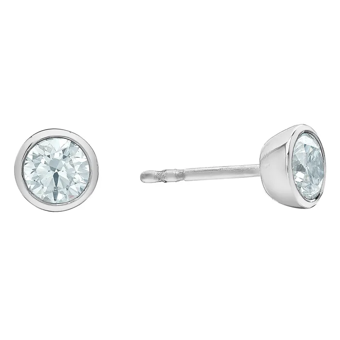 Diamond Evolution Earrings 14kt White Gold 075cttw LabCreated Diamond Stud Earrings Diamond Evolution Earrings 14kt White Gold 075cttw LabCreated Diamond Stud Earrings