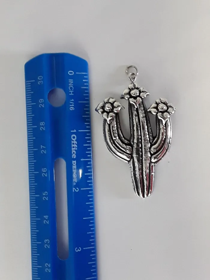 Dian Malouf Jewelry Made In The USA Rings ps5084 Large Sterling Silver Cactus