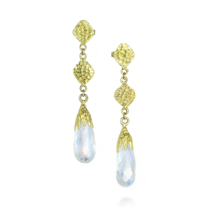 Earrings Barbara Heinrich Glacier Earrings with Moonstone Drops