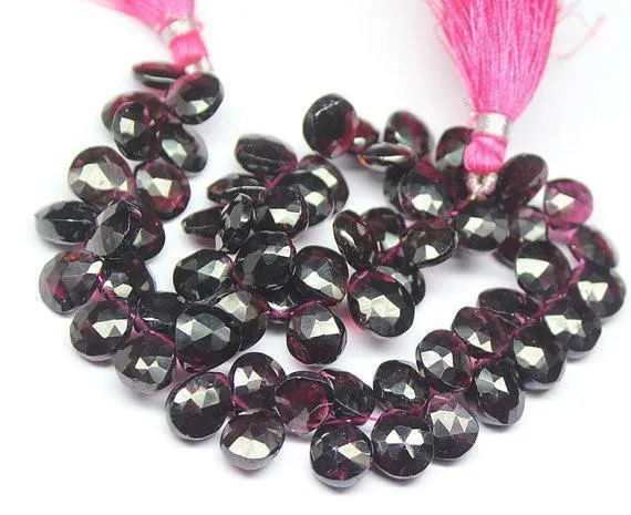 Earrings Beads Supplies USA Natural Red Garnet Faceted Pear Drop Beads 79mm 7 inches Earrings Beads Supplies USA Natural Red Garnet Faceted Pear Drop Beads 79mm 7 inches
