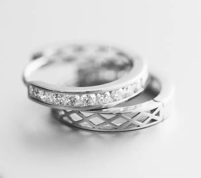 Earrings Independent Jewellers 10kt White Gold 100cttw Channel Set Diamond Hoop Earring Earrings Independent Jewellers 10kt White Gold 100cttw Channel Set Diamond Hoop Earring