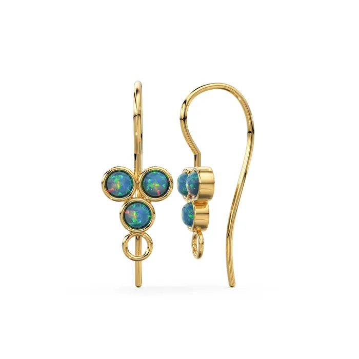 Earrings Jalvi Co Turquoise Ethiopian Opal Ear wires Pair Finding 30x10mm 20 GAUGE 14k 18k Solid Gold Brilliant Earrings Jalvi Co Turquoise Ethiopian Opal Ear wires Pair Finding 30x10mm 20 GAUGE 14k 18k Solid Gold Brilliant
