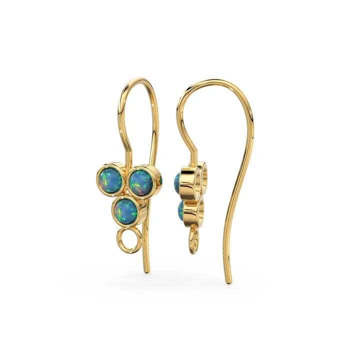 Earrings Jalvi Co Turquoise Ethiopian Opal Ear wires Pair Finding 30x10mm 20 GAUGE 14k 18k Solid Gold Brilliant Earrings Jalvi Co Turquoise Ethiopian Opal Ear wires Pair Finding 30x10mm 20 GAUGE 14k 18k Solid Gold Brilliant