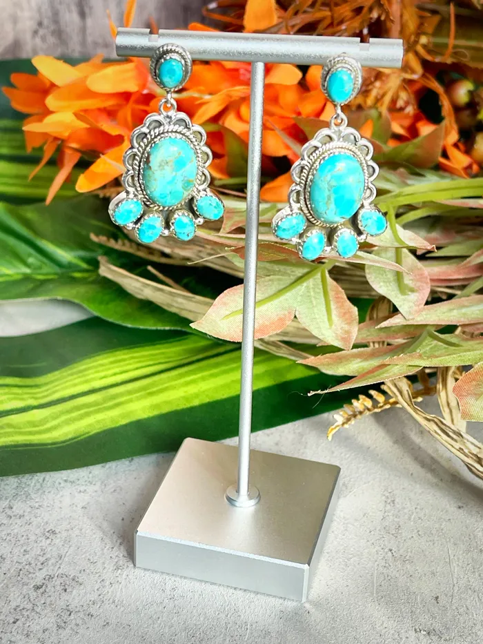 Earrings SophiaRene Boutique Sterling Silver Custom Stone Drop Earrings