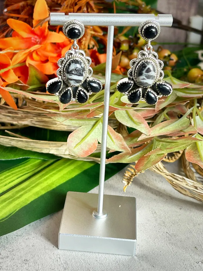 Earrings SophiaRene Boutique Sterling Silver Custom Stone Drop Earrings Earrings SophiaRene Boutique Sterling Silver Custom Stone Drop Earrings