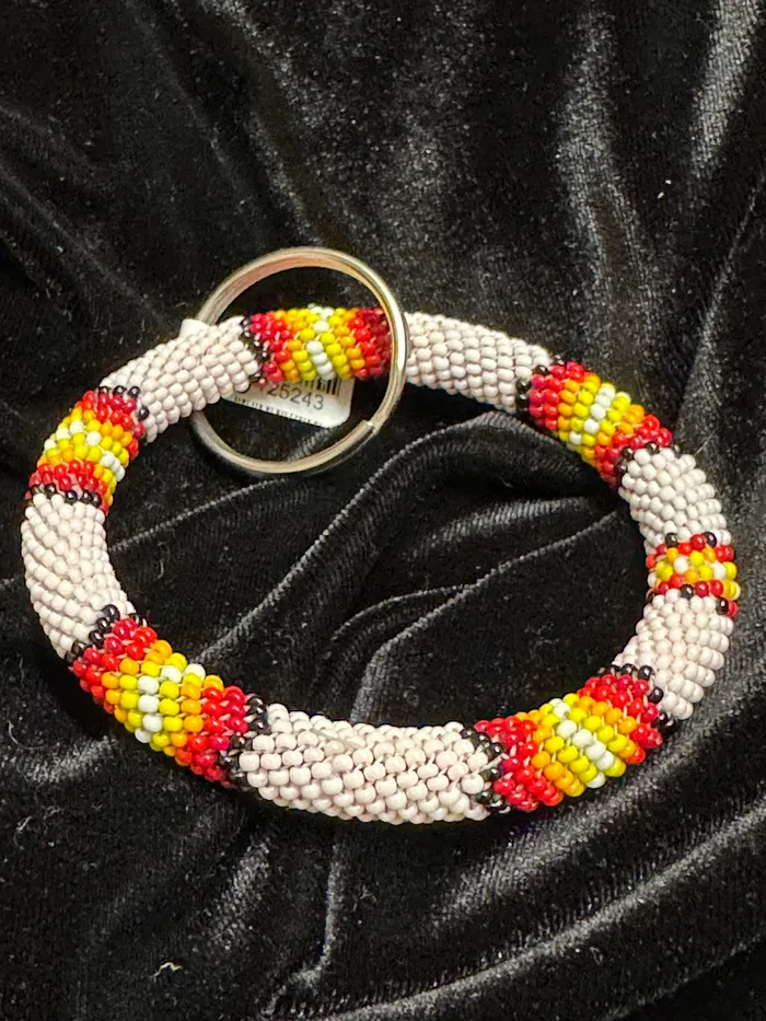 Elizabeth Wolfe Native Beaded Ring Keychains Rings