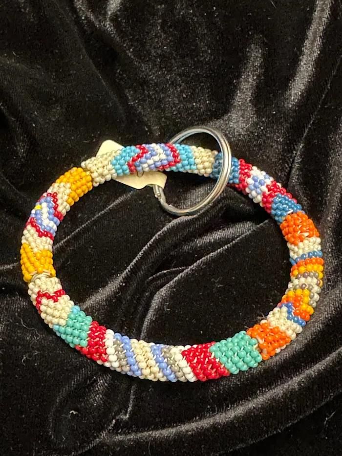 Elizabeth Wolfe Native Beaded Ring Keychains Rings