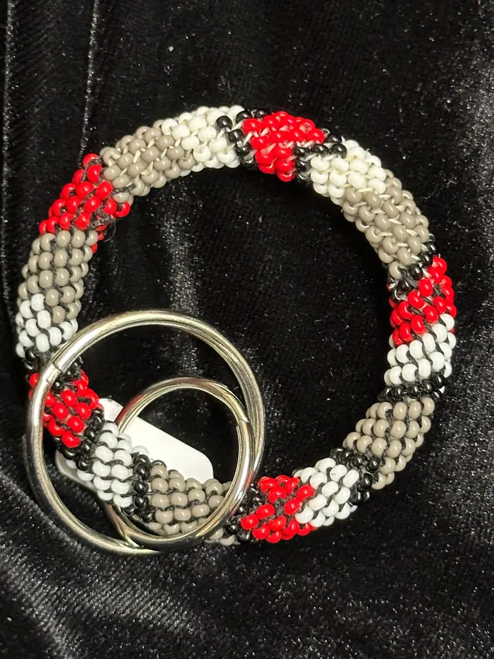 Elizabeth Wolfe Native Beaded Ring Keychains Rings