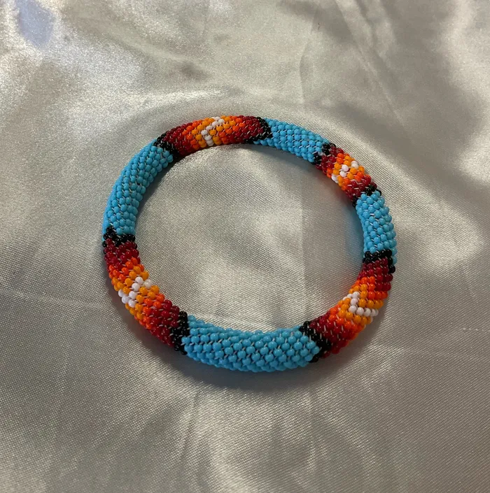Elizabeth Wolfe Native Beaded Ring Keychains Rings